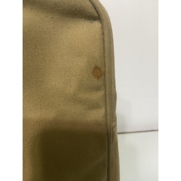 Vintage Chaps Ralph Lauren Canvas Khaki Duffel Bag 3 Pockets Military Surplus - Picture 12 of 16